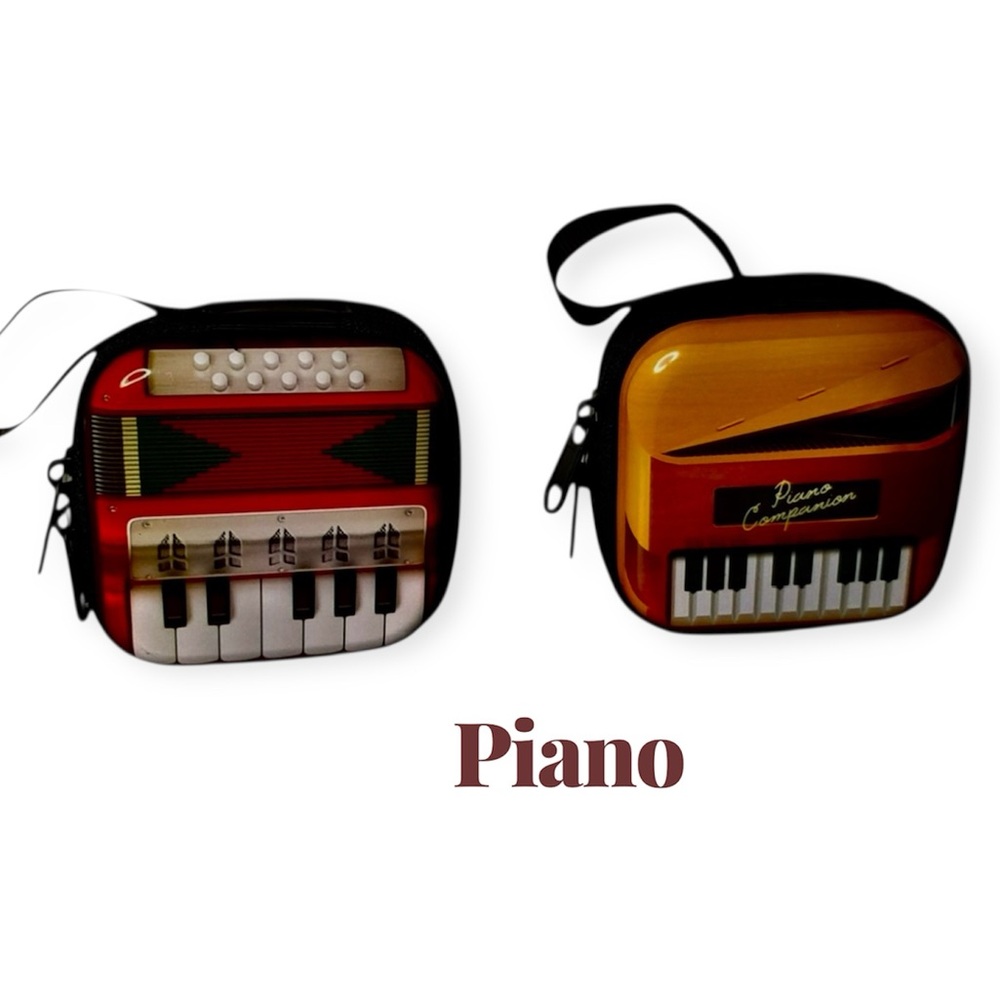 Retro Tinplate 2pcs Mini Storage Zipper Case / Coin Purse - Picture 3 of 9